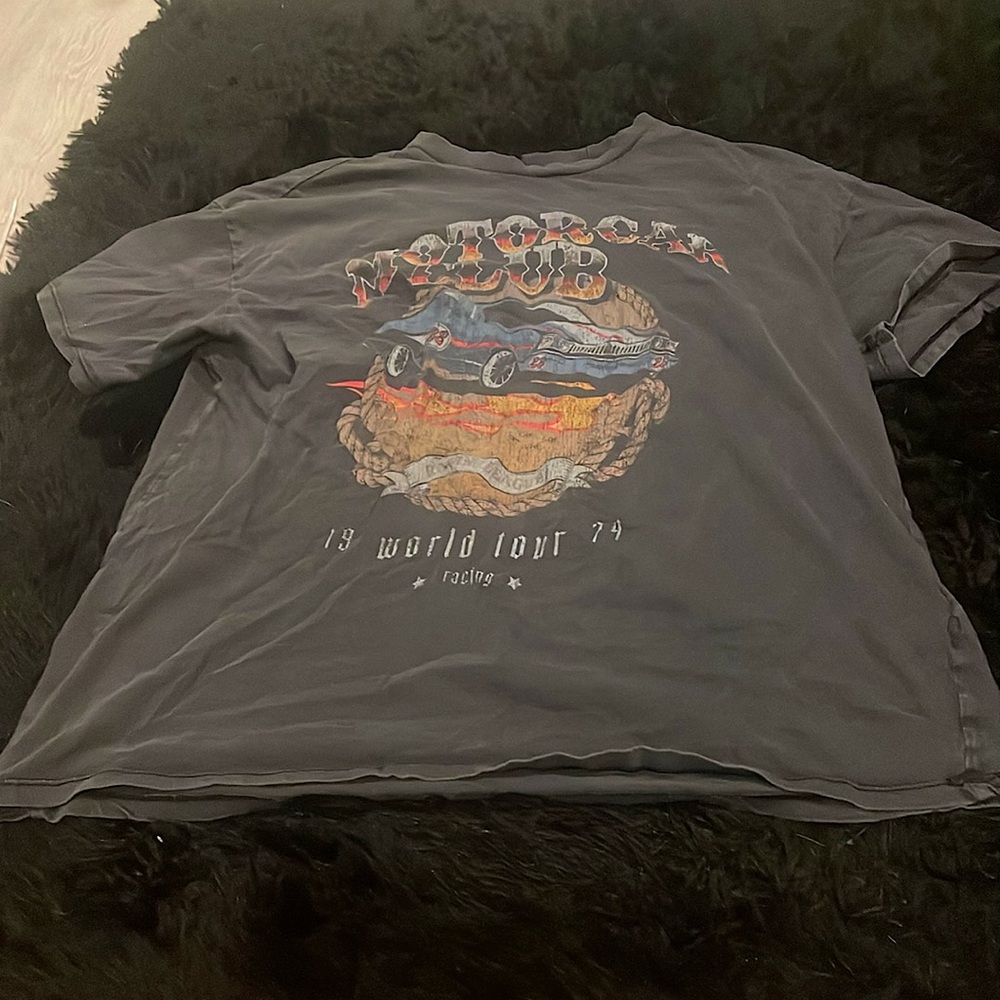 Grey Motorcar club oversized t-shirt